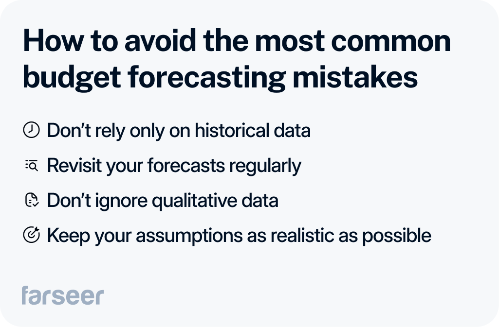 how to avoid the most common budget forecasting mistakes